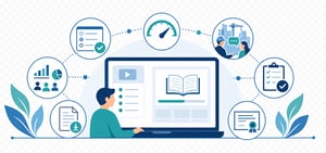Selfpaced Learning Cover with Workplace Scenarios and Certificate